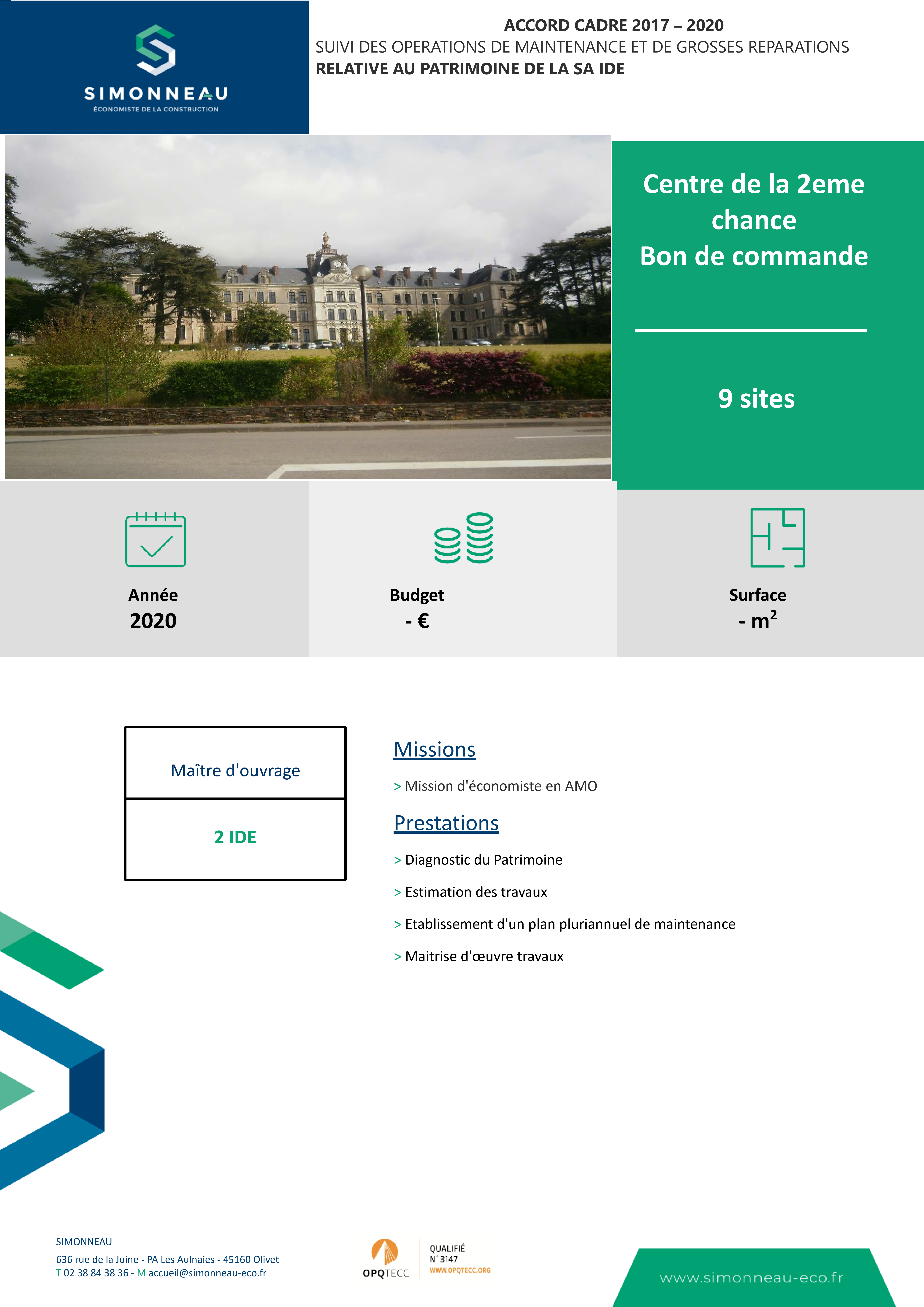 Centre de la 2ème chance – 2 IDE
